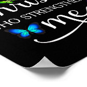 Poster I Can Do All Things Through Christ Butterfly Art - (Coin)