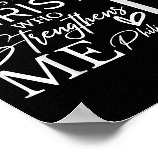 Poster I Can Do All Things Through Christ Christian Faith (Coin)