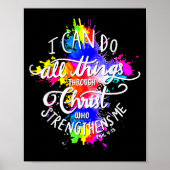 Poster I Can Do All Things Through Christ Who Strengthens (Devant)