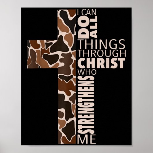 Poster I Can Do All Things Through Christ Who Strengthens (Devant)
