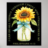 Poster I Can Do All Things Through Christ Who Strengthens (Devant)