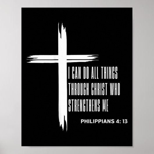 Poster I Can Do All Things Through Christ Who Strengthens (Devant)