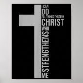 Poster I Can Do All Things Through Christ Who Strengthens (Devant)