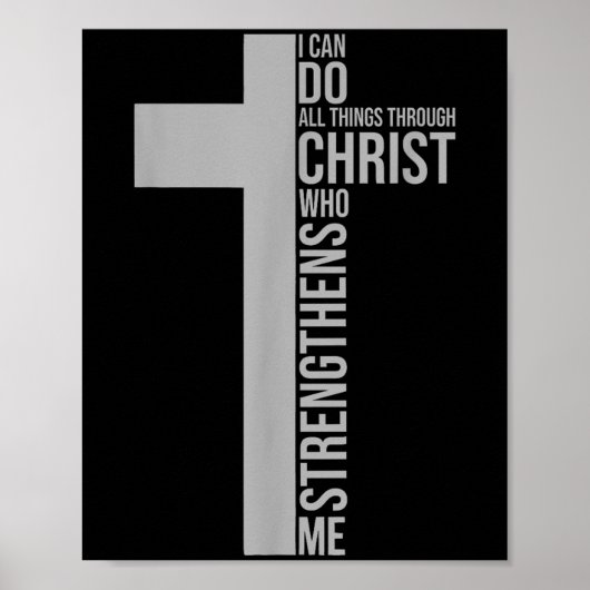 Poster I Can Do All Things Through Christ Who Strengthens (Devant)