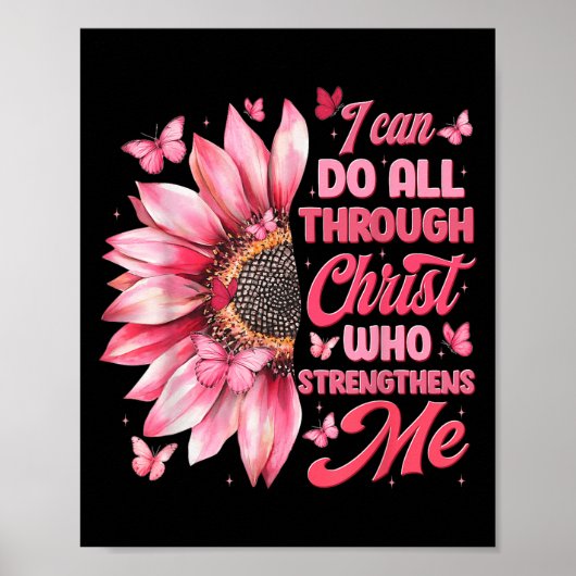Poster I Can Do All Things Through Christ Who Strengthens (Devant)