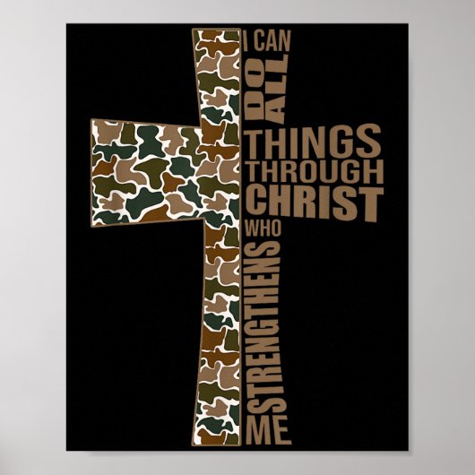 Poster I Can Do All Things Through Christ Who Strengthens (Devant)