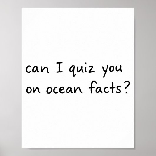 Poster I Can Quiz Ocean Facts (Devant)