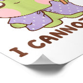 Poster I Cannot Focus Funny Adhd Sitive Frog (Coin)