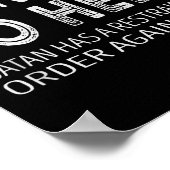 Poster I Cant Go To Hell. Satan Has A Restraining Order A (Coin)