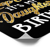 Poster I Cant Keep Calm Its My Daughters Birthday Gift (Coin)