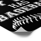 Poster I Can't My Son Has Baseball Player Practice Mom Da (Coin)