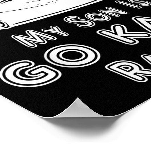 Poster I Can't My Son Is Go Kart Racing (Coin)