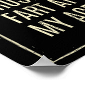 Poster I Cant Trust A Fart At My Age (Coin)