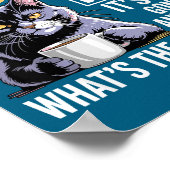 Poster I Cat Attitude Check Told Humor Cat (Coin)