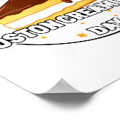 Poster I Celebrate National Boston Cream E Day Food Cake (Coin)