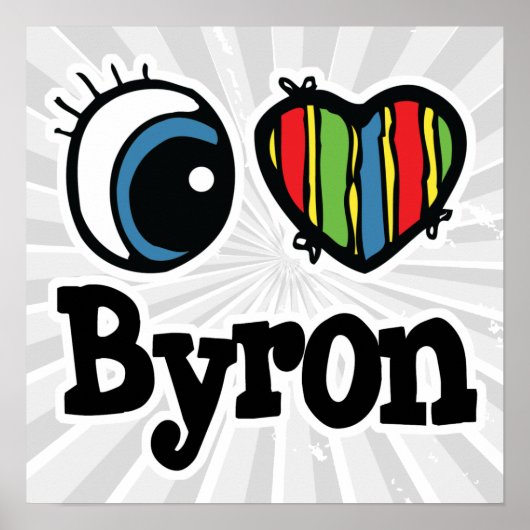 Poster I Coeur (Amour) Byron (Devant)