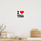 POSTER I COEUR (AMOUR) YOGA (Cuisine)