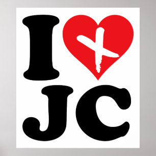 Poster I coeur JC