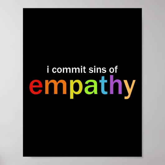 Poster I Commit Sins Of Empathy (Devant)