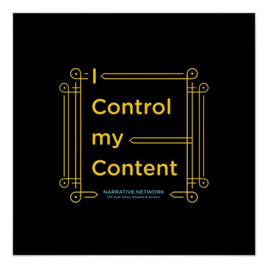 poster "I Control My Content" Perfect Poster (Voorkant)