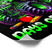 Poster I Crushed 67 Days Of School Monster Truck Funny 67 (Coin)