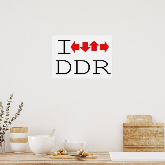 POSTER I DDR (Cuisine)