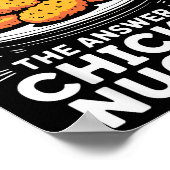 Poster I Did The Math The Answer Is Chicken Nugget Funny  (Coin)