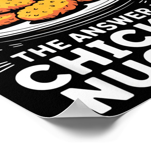 Poster I Did The Math The Answer Is Chicken Nugget Funny (Coin)