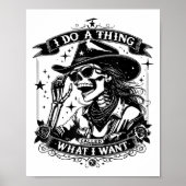 Poster I Do A Thing Called What I Want (Devant)
