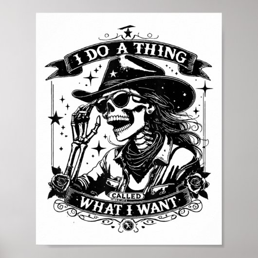 Poster I Do A Thing Called What I Want  (Devant)