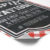 Poster I Do BBQ Couple's Coed Engagement Party Selfie (Coin)