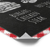 Poster I Do BBQ Party Food Bar, BBQ Bar & Grill Sign (Coin)