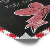 Poster I Do BBQ Party Invité Livre Signature de la partie (Coin)