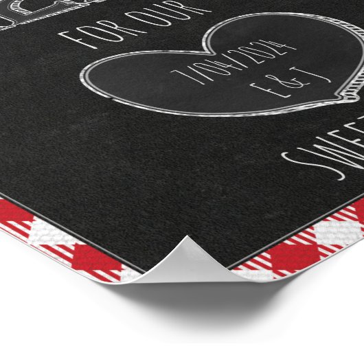 Poster I Do BBQ Party Sweet Traitements Engagement Party  (Coin)