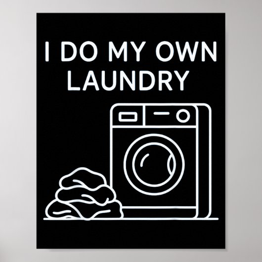 Poster I Do My Own Laundry Minimal This Year Achievements (Devant)