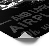 Poster I Don't Always Stop And Look At Airplanes Novelty  (Coin)