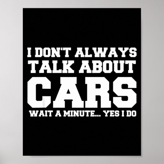 Poster I Don't Always Talk About ... Car Detailing &amp;  (Devant)