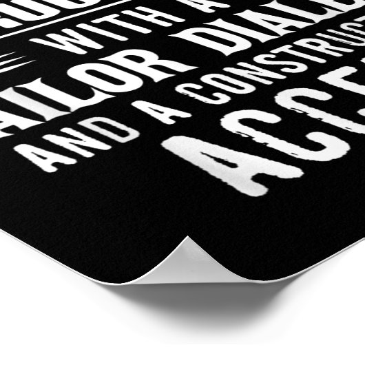 Poster I Don't Curse I Speak Fluent Trucker With A Sailor (Coin)