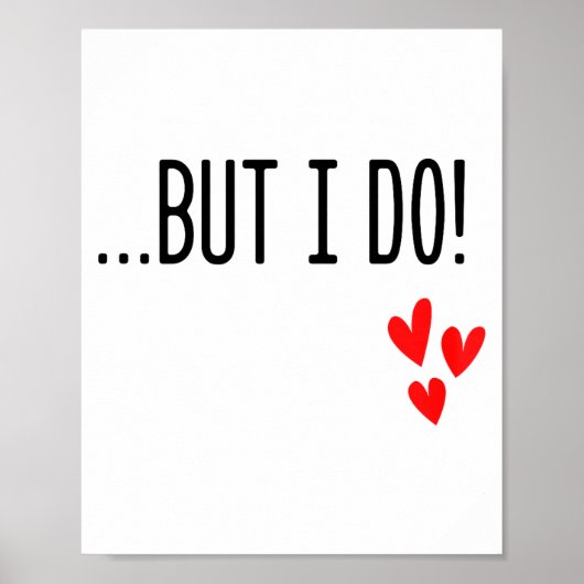 Poster I Don't Do Matching Hearts Valentines Day Couples (Devant)