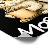 Poster I Don't Do Mornings Funny Quote Coffee Cat Lover G (Coin)