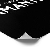 Poster I Don't Even Know A Samantha Funny Distressed Snow (Coin)