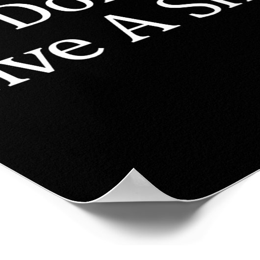 Poster I Don't Give A -  (Coin)