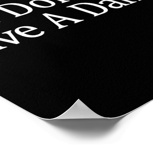 Poster I Don't Give A -  (Coin)