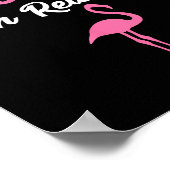 Poster I Don't Give A Flock I'm Retired Funny Flamingo  (Coin)