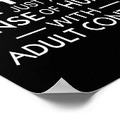 Poster I Don't Have A Dirty Mind Just Adult Content Sense (Coin)