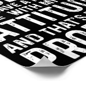 Poster I Don't Have An Attitude Problem Funny Sarcasm Men (Coin)