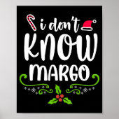 Poster I Don't Know-margo Ugly Sweater Funny Christmas Fo (Devant)