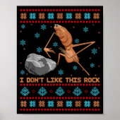 Poster I Don't Like This Rock Marcus The Worm Ugly Sweate (Devant)