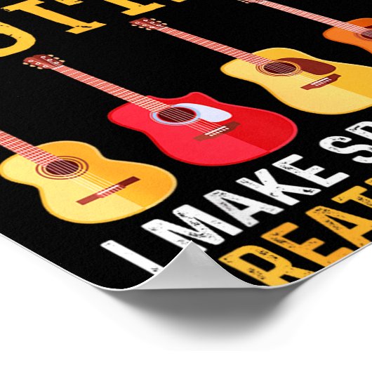 Poster I Don't Make Mistakes When Playing Guitar Funny Gu (Coin)