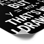 Poster I Draw The Line Funny Back To School Math Teacher  (Coin)